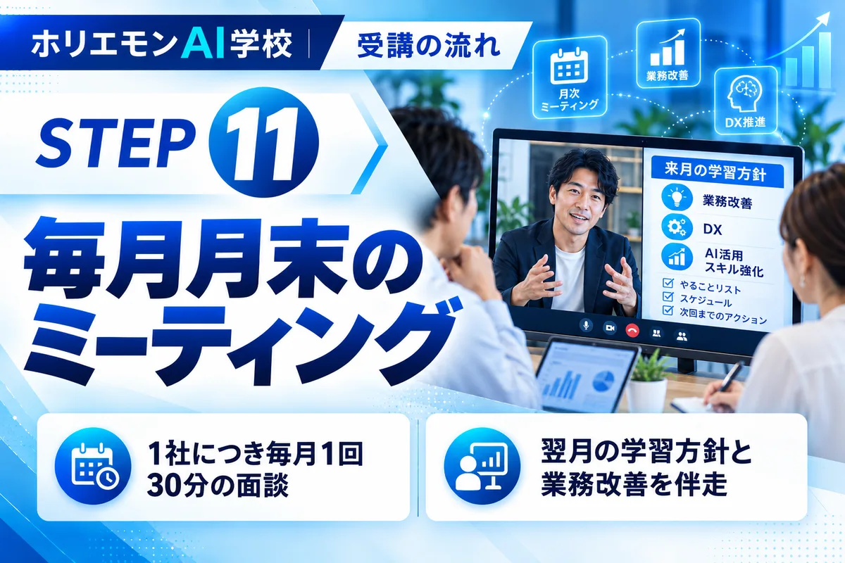 STEP11 毎月月末のミーティング